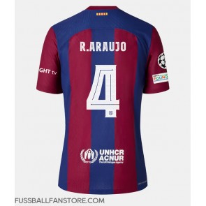 Barcelona Ronald Araujo #4 Replik Heimtrikot Damen 2023-24 Kurzarm